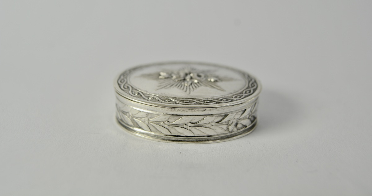Silver Pill Box, France, Circa 1900-photo-8