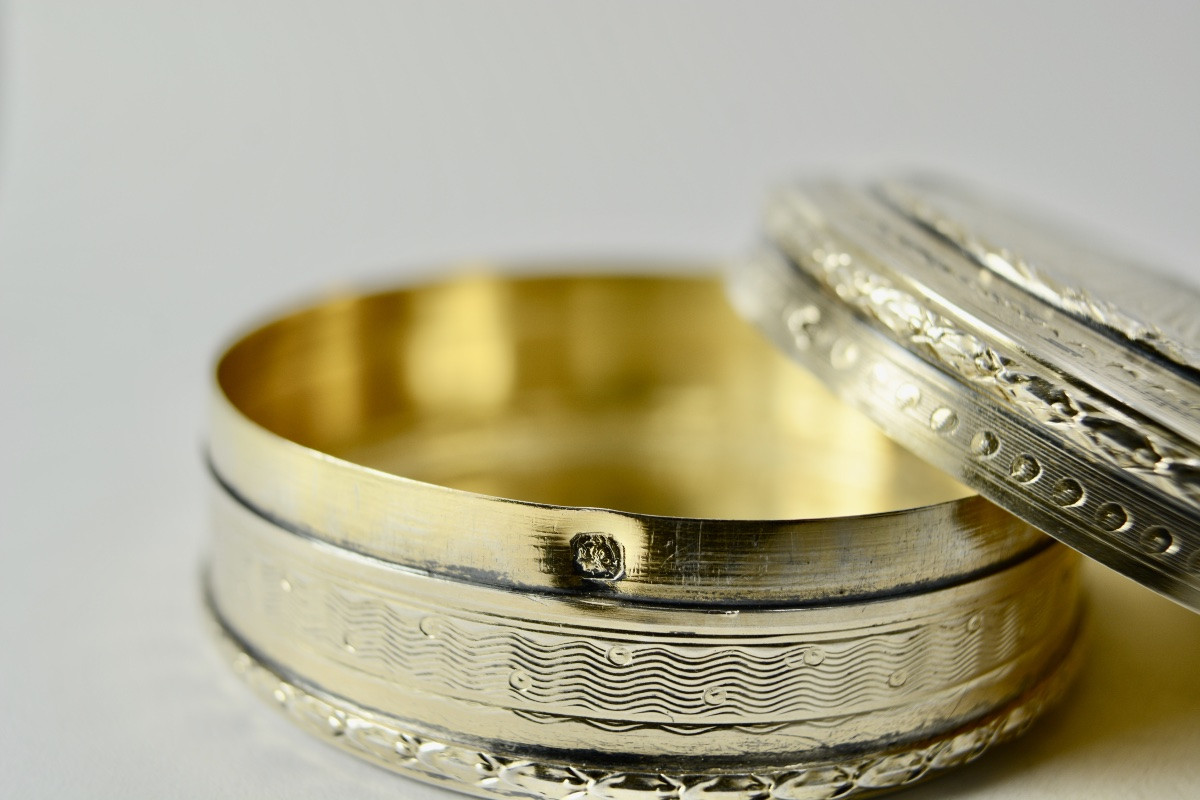 Guilloché Silver Box, France, Circa 1911-photo-2