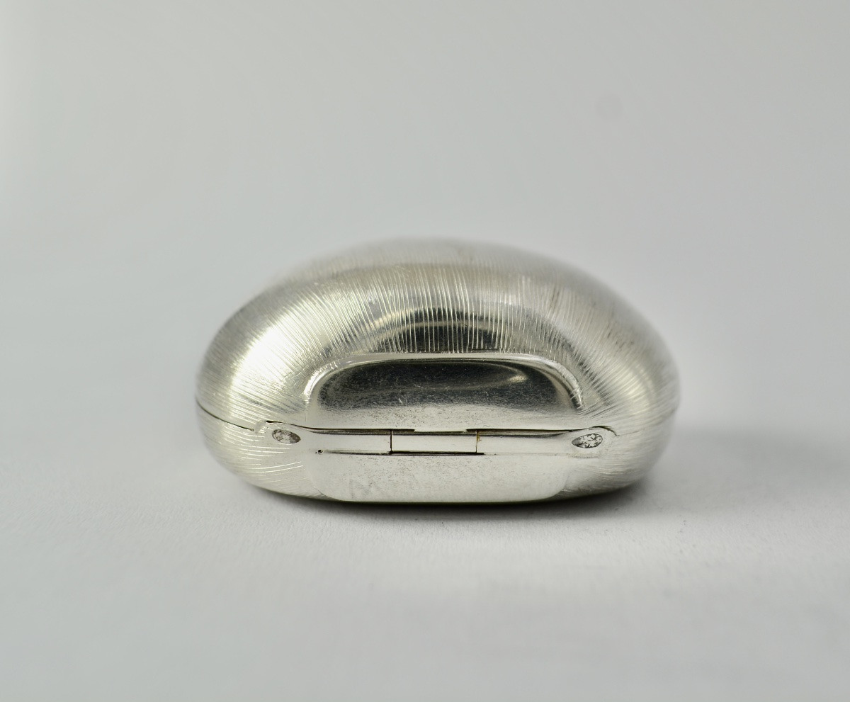 Pilulier en argent , Italie XXe siècle-photo-1