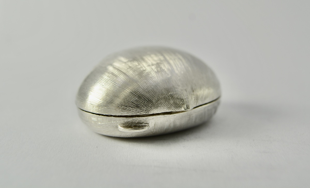 Pilulier en argent , Italie XXe siècle-photo-2