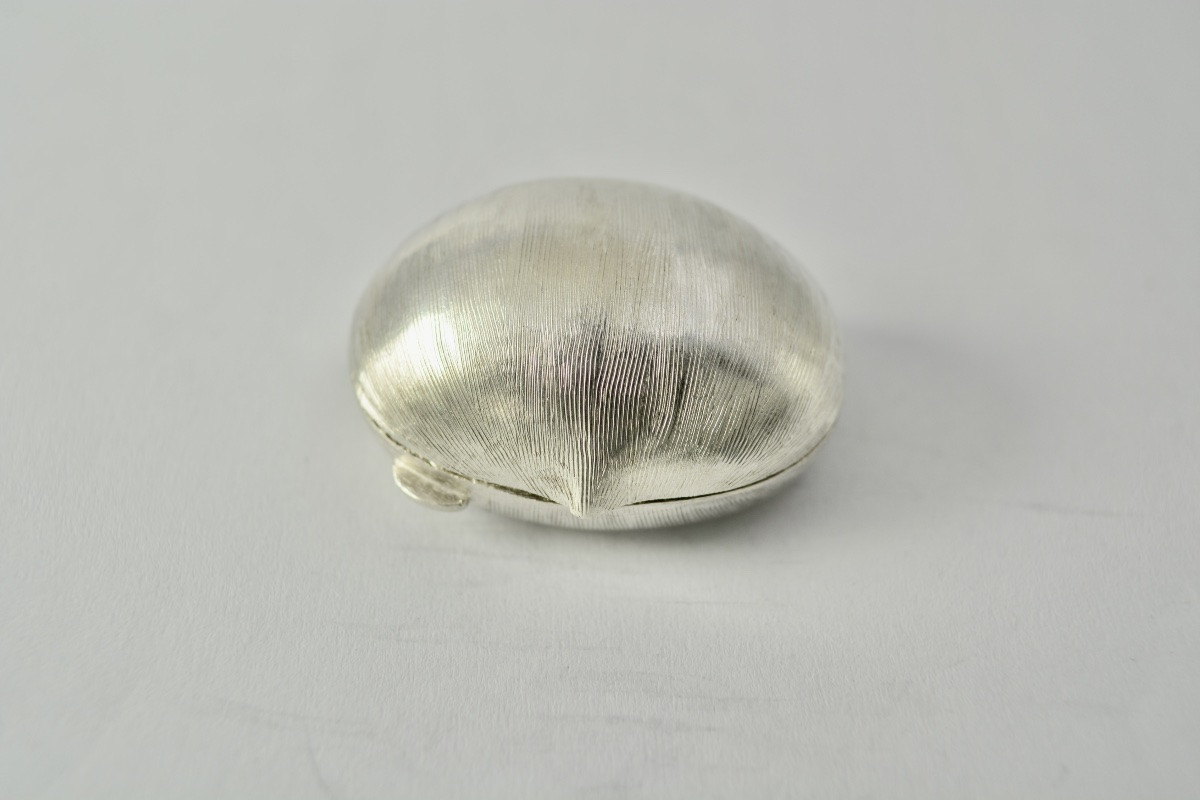 Pilulier en argent , Italie XXe siècle-photo-3