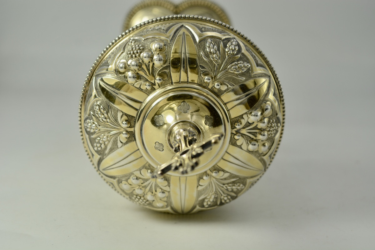 Silver Ciborium, France, 19th Century.-photo-4