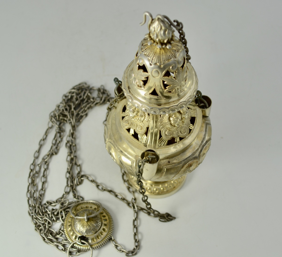 Silver Incense Burner, France Circa 1870 By Martin & Lebas Silversmith -photo-2