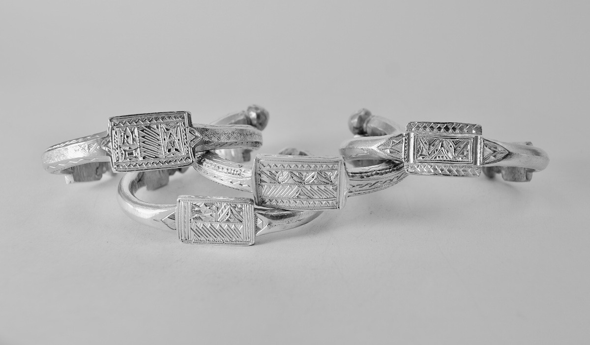 Ethnic Silver Bracelets, North Africa, 20th Century -photo-1