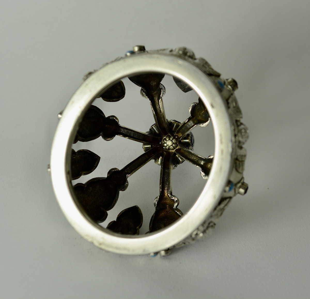Crown Of The Infant Jesus, Silver Enamel, France, 19th Century -photo-1