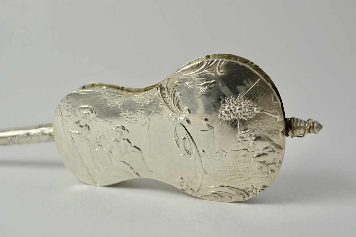 Silver Box / Snuff Box, Guitar Shape.-photo-4