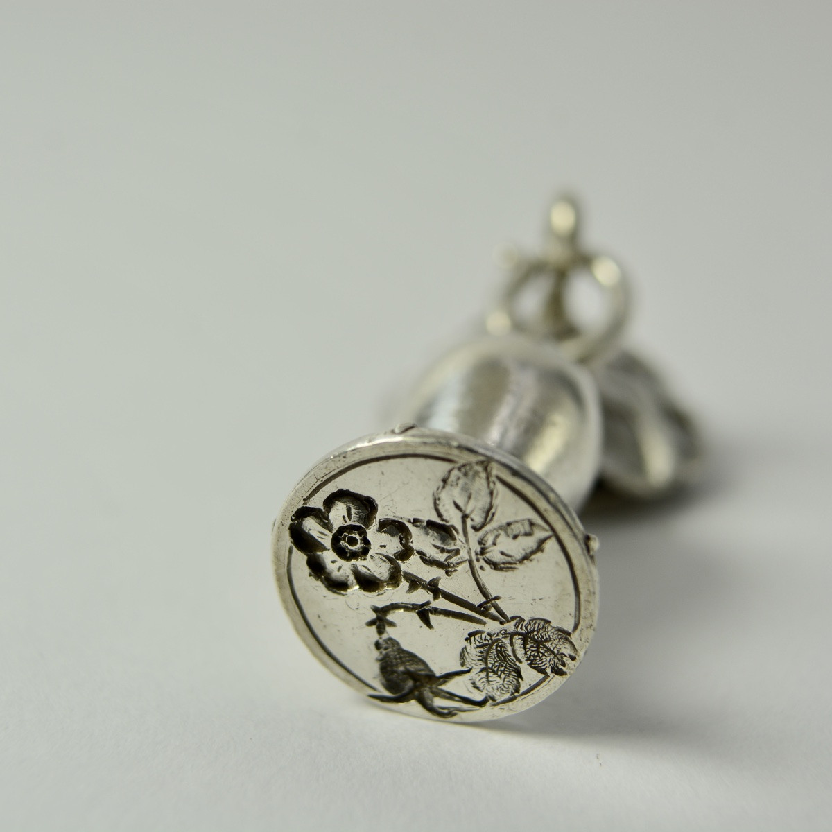 Chatelaine Element, Silver Art Nouveau Style, France Circa 1913-photo-3