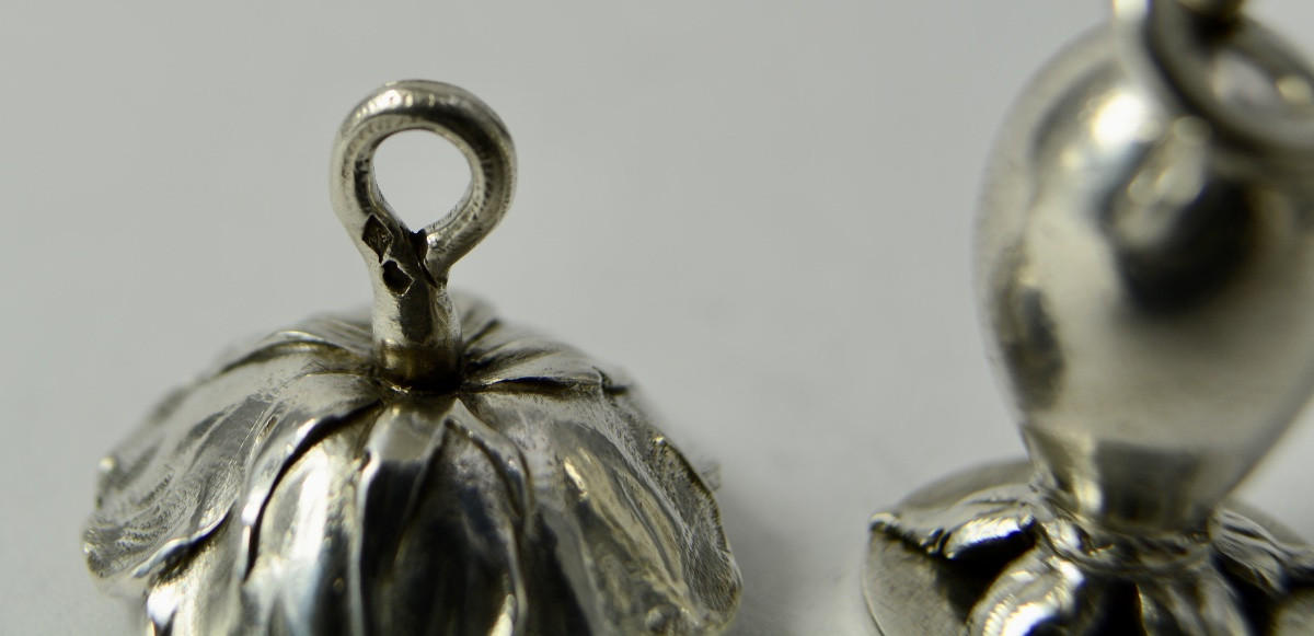 Chatelaine Element, Silver Art Nouveau Style, France Circa 1913-photo-4