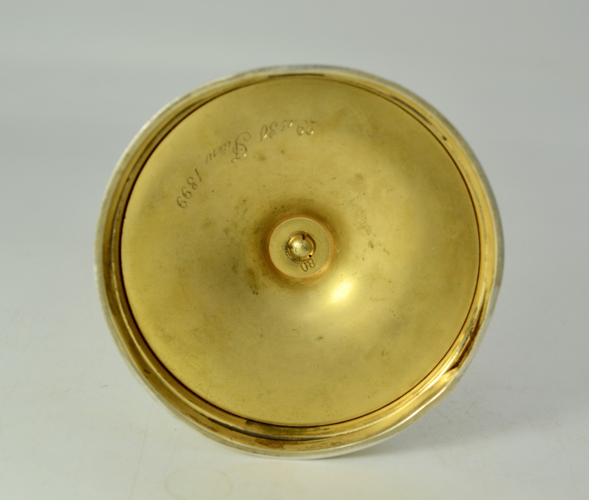 Chalice And Its Paten, Gilded Silver, France, 19th Century -photo-6