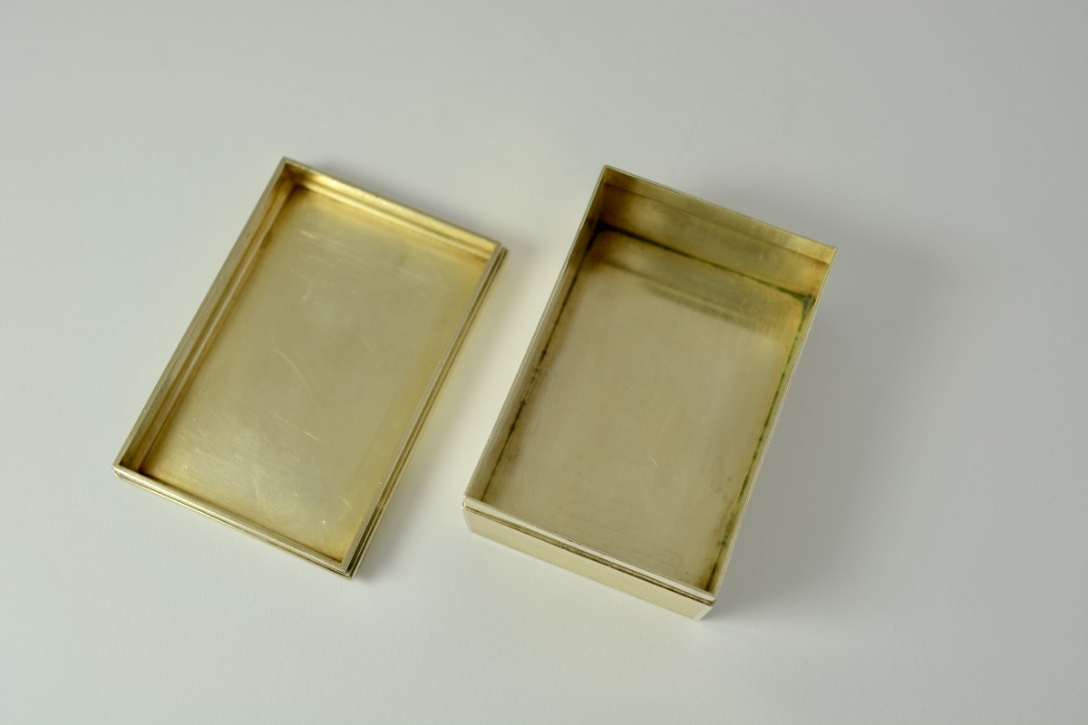 Gilded Silver Box, France Circa 1900 By Goldsmith Gustave Keller -photo-3