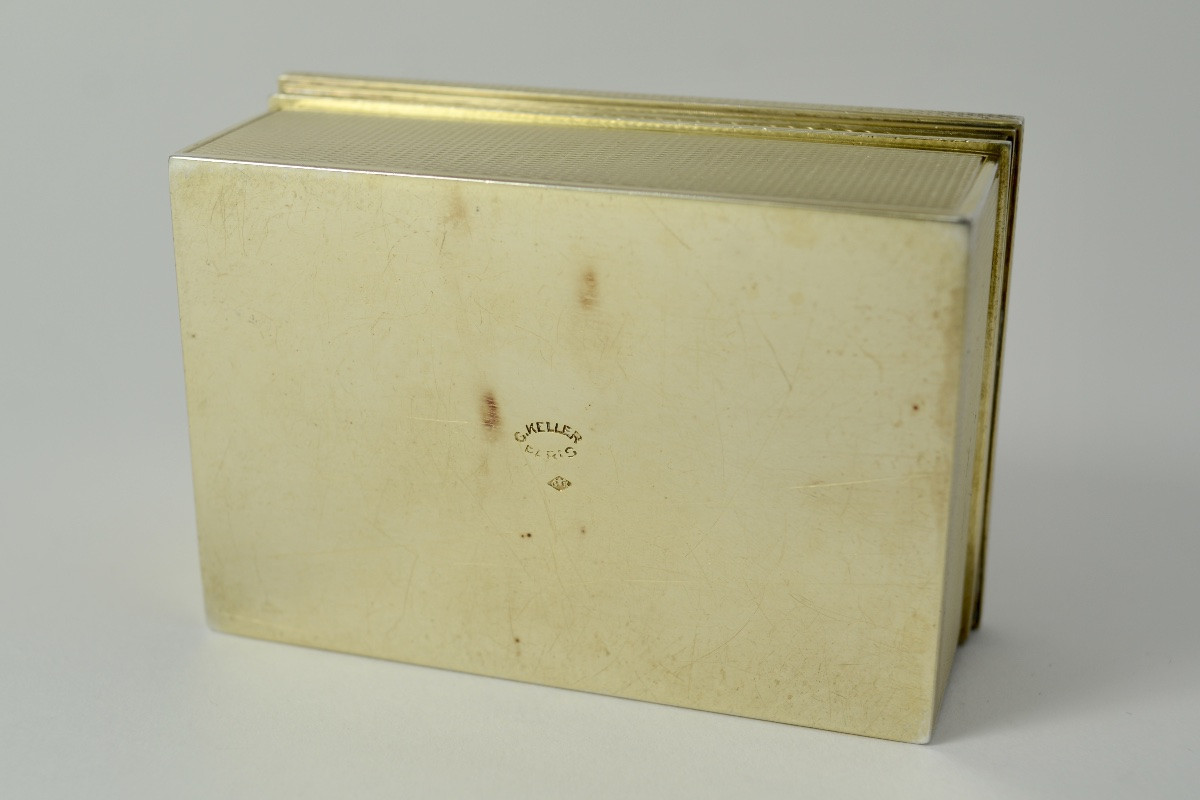 Gilded Silver Box, France Circa 1900 By Goldsmith Gustave Keller -photo-4