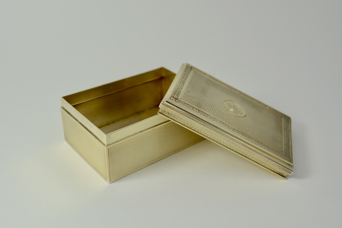 Gilded Silver Box, France Circa 1900 By Goldsmith Gustave Keller -photo-5