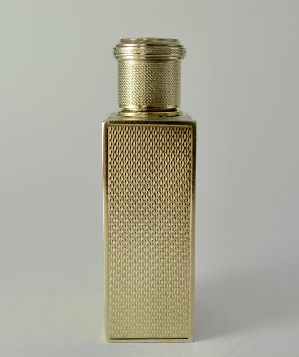 Gilt Silver Bottle, France Circa 1900, By G Keller Goldsmith-photo-4