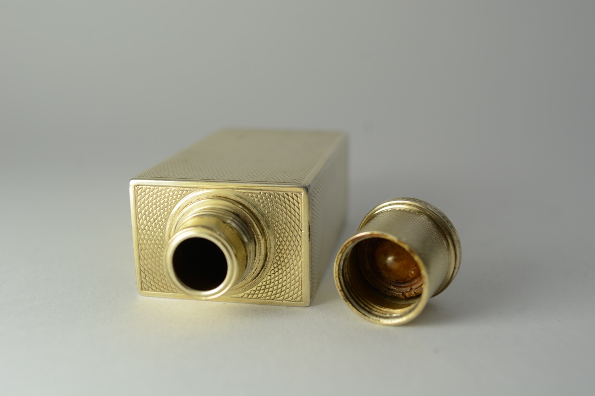 Gilt Silver Bottle, France Circa 1900, By G Keller Goldsmith-photo-6