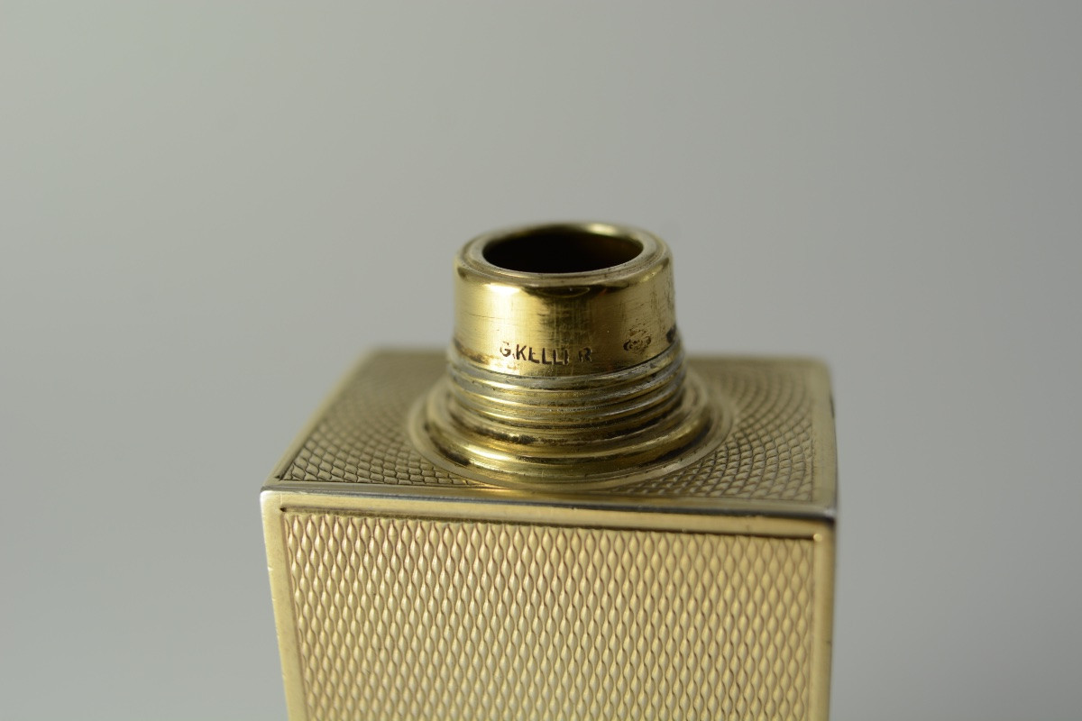 Gilt Silver Bottle, France Circa 1900, By G Keller Goldsmith-photo-7