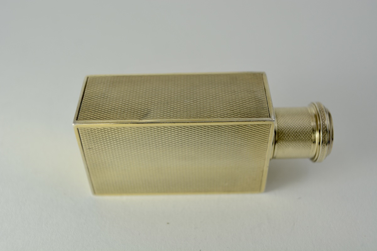 Silver-gilt Bottle, France Circa 1900, By Goldsmith Gustave Keller-photo-3