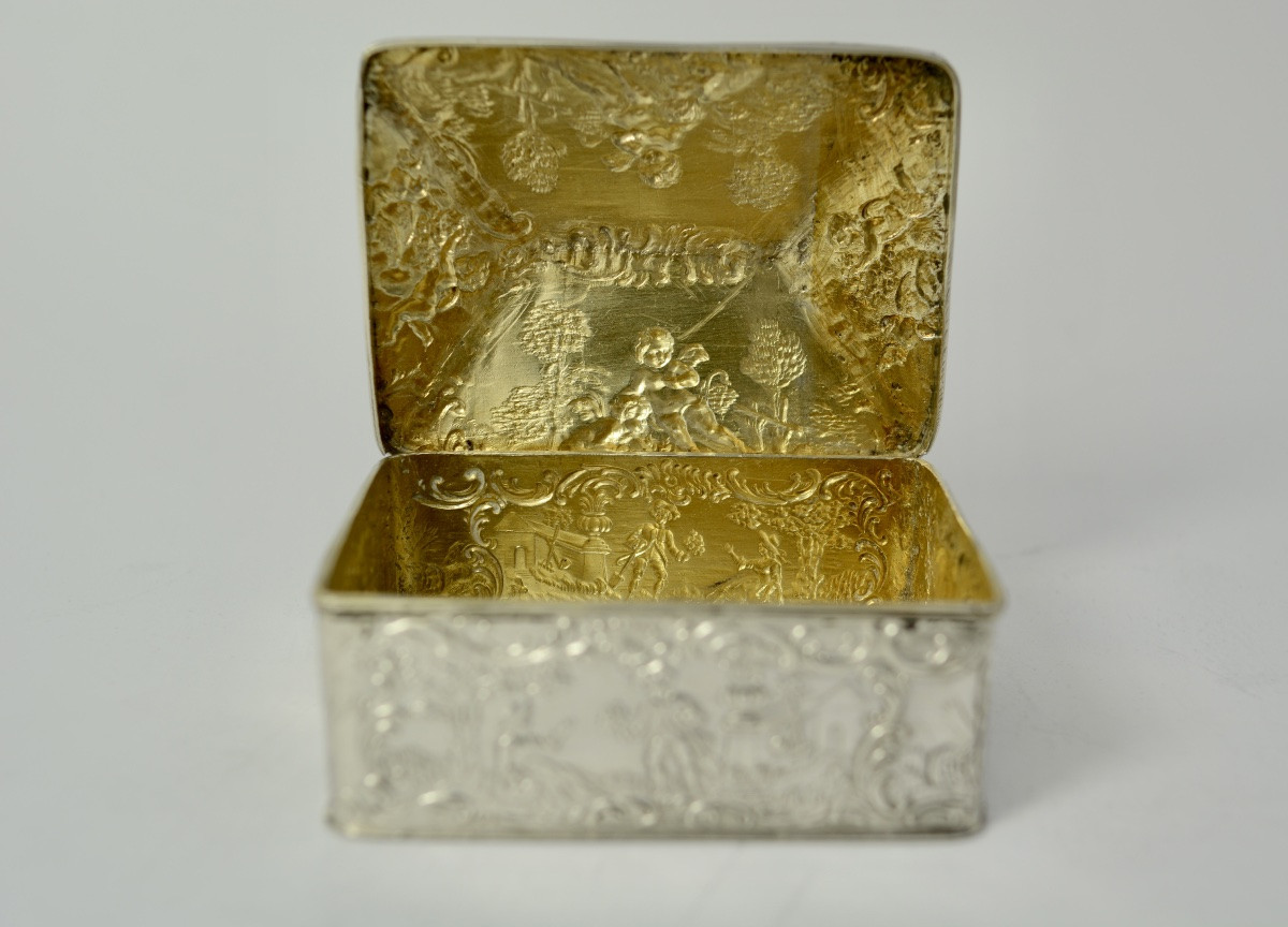 Boite en argent , Allemagne XIXeme siecle -photo-1