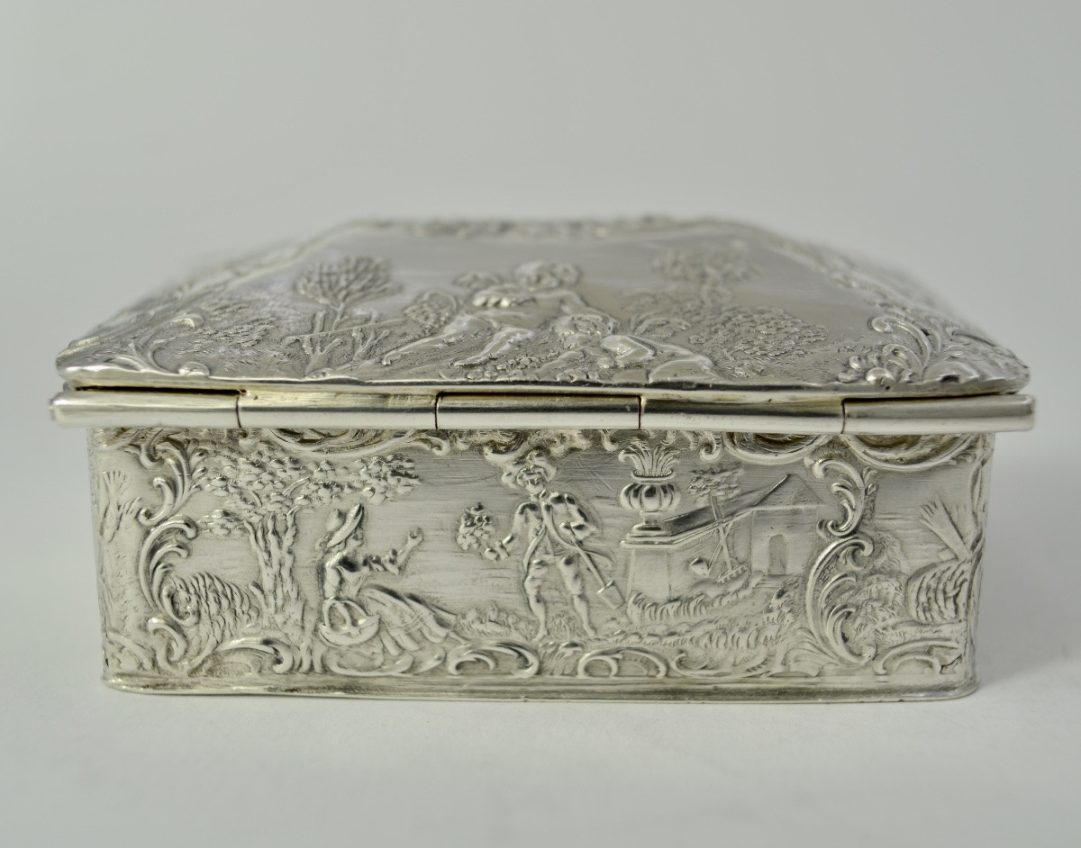 Boite en argent , Allemagne XIXeme siecle -photo-5