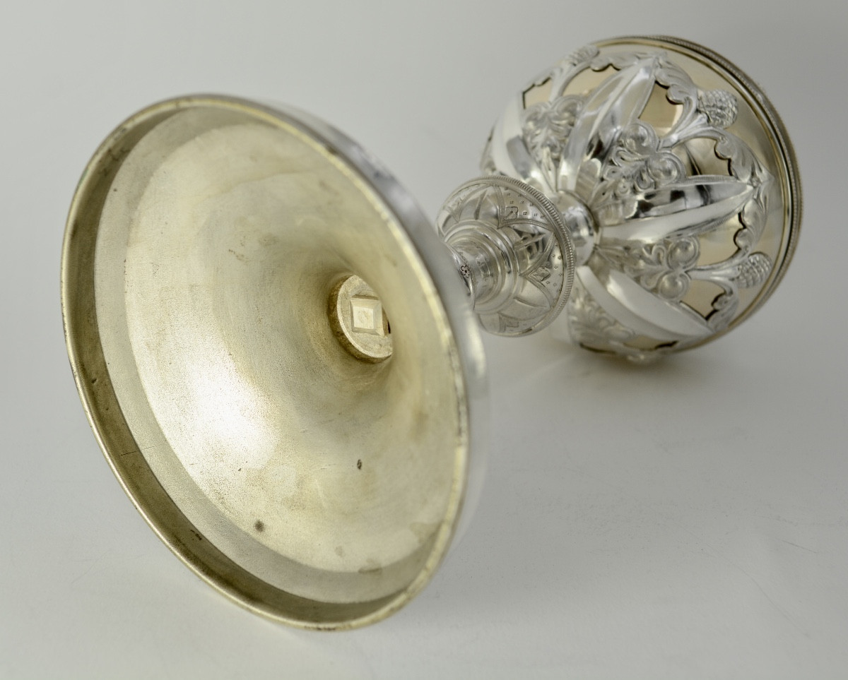 Ciboire en argent XIXeme siecle , par Favier orfèvre -photo-5