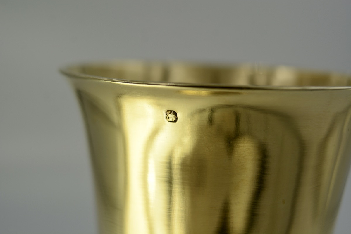Gilt Silver Chalice, France Circa 1850, By Trioullier, Goldsmith -photo-5