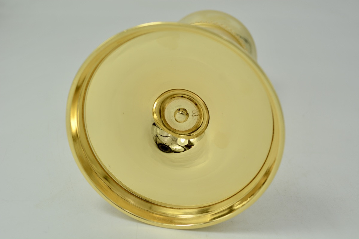 Gilt Silver Chalice And Paten, France, 19th Century, By Demarquet Brothers -photo-2