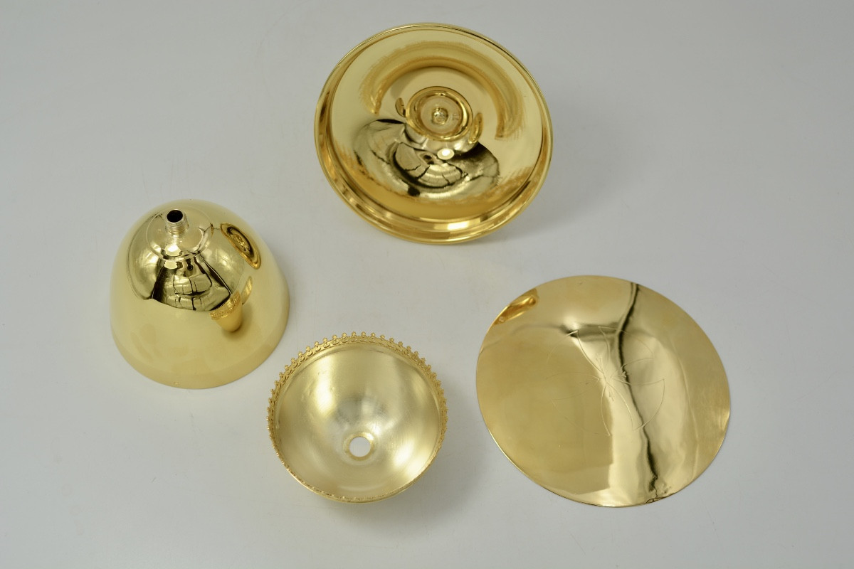 Gilt Silver Chalice And Paten, France, 19th Century, By Demarquet Brothers -photo-6