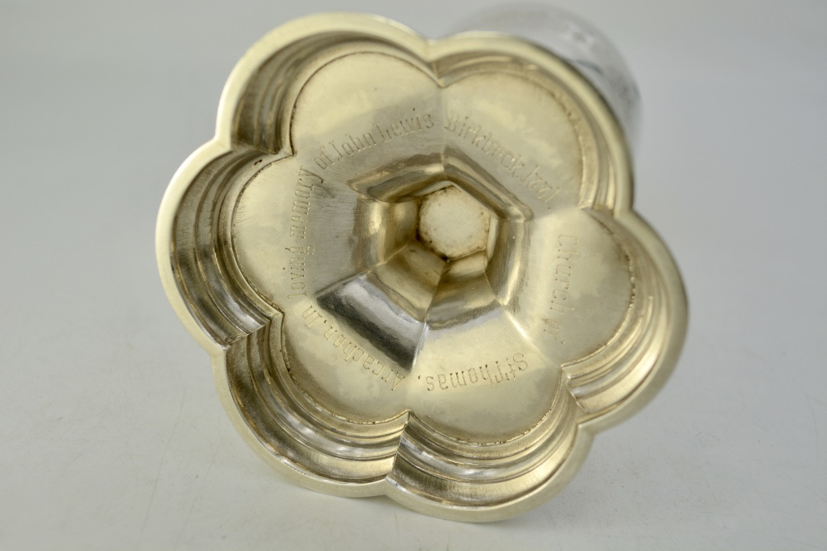 Calice Protestant Et Sa Patene En Argent, Royaume-uni Vers 1880  -photo-1