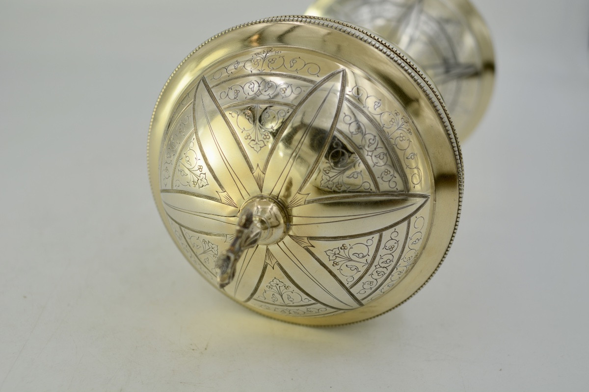 Gilt Silver Ciborium, France Circa 1900-photo-6