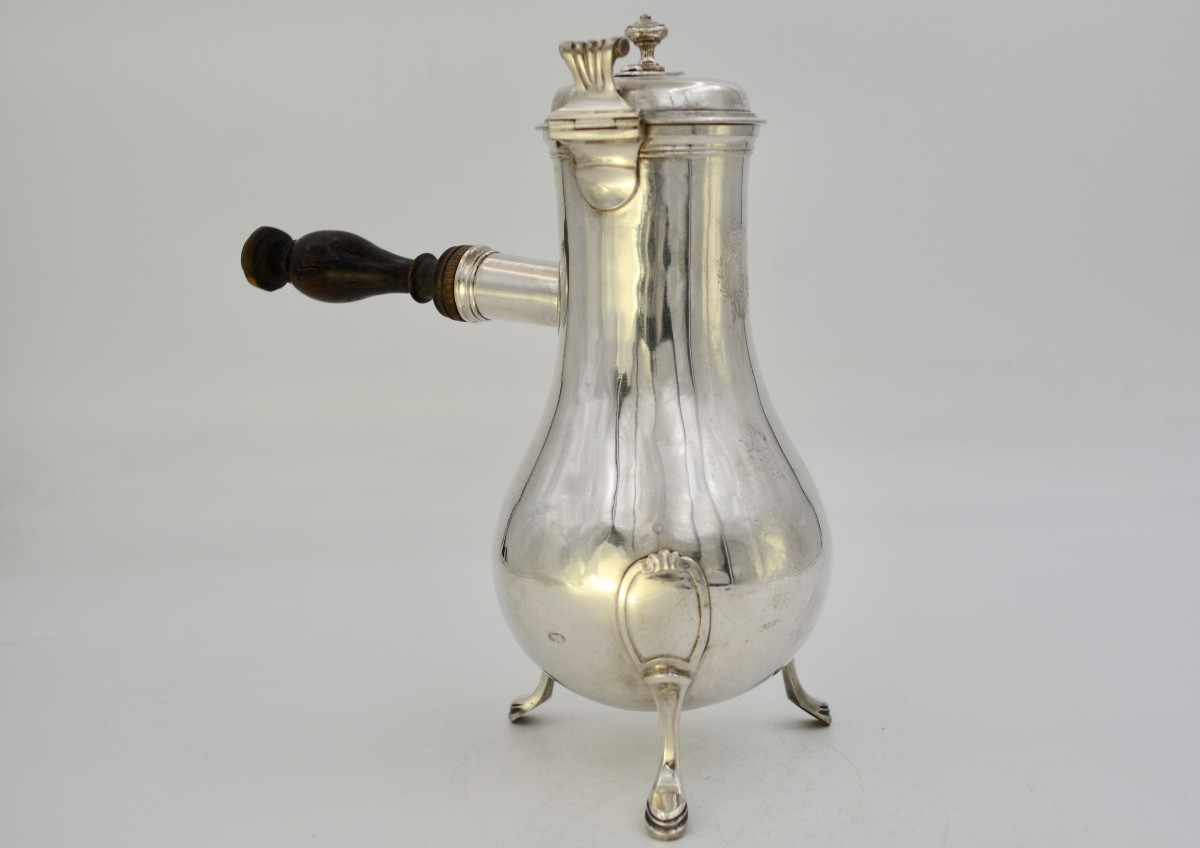 Chocolatière en argent France XVIIIeme siècle, Paris vers 1779-photo-3