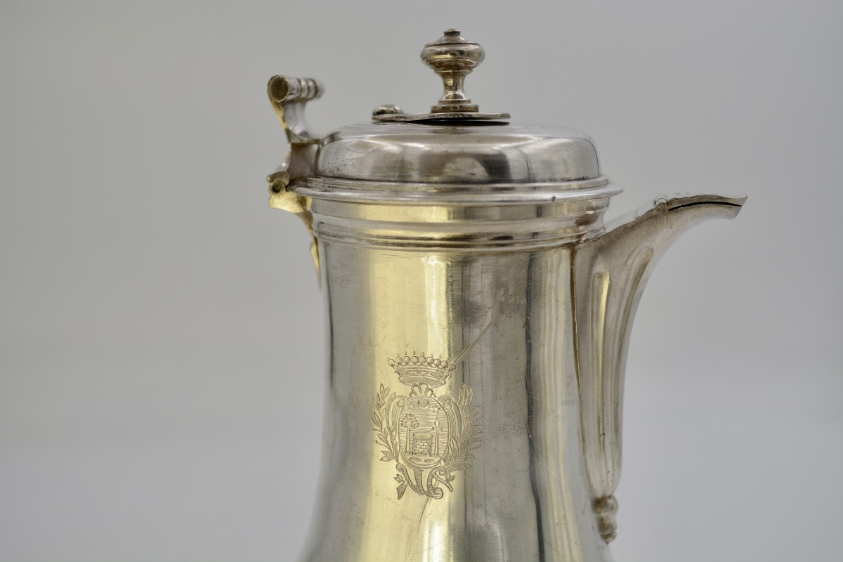Chocolatière en argent France XVIIIeme siècle, Paris vers 1779-photo-5