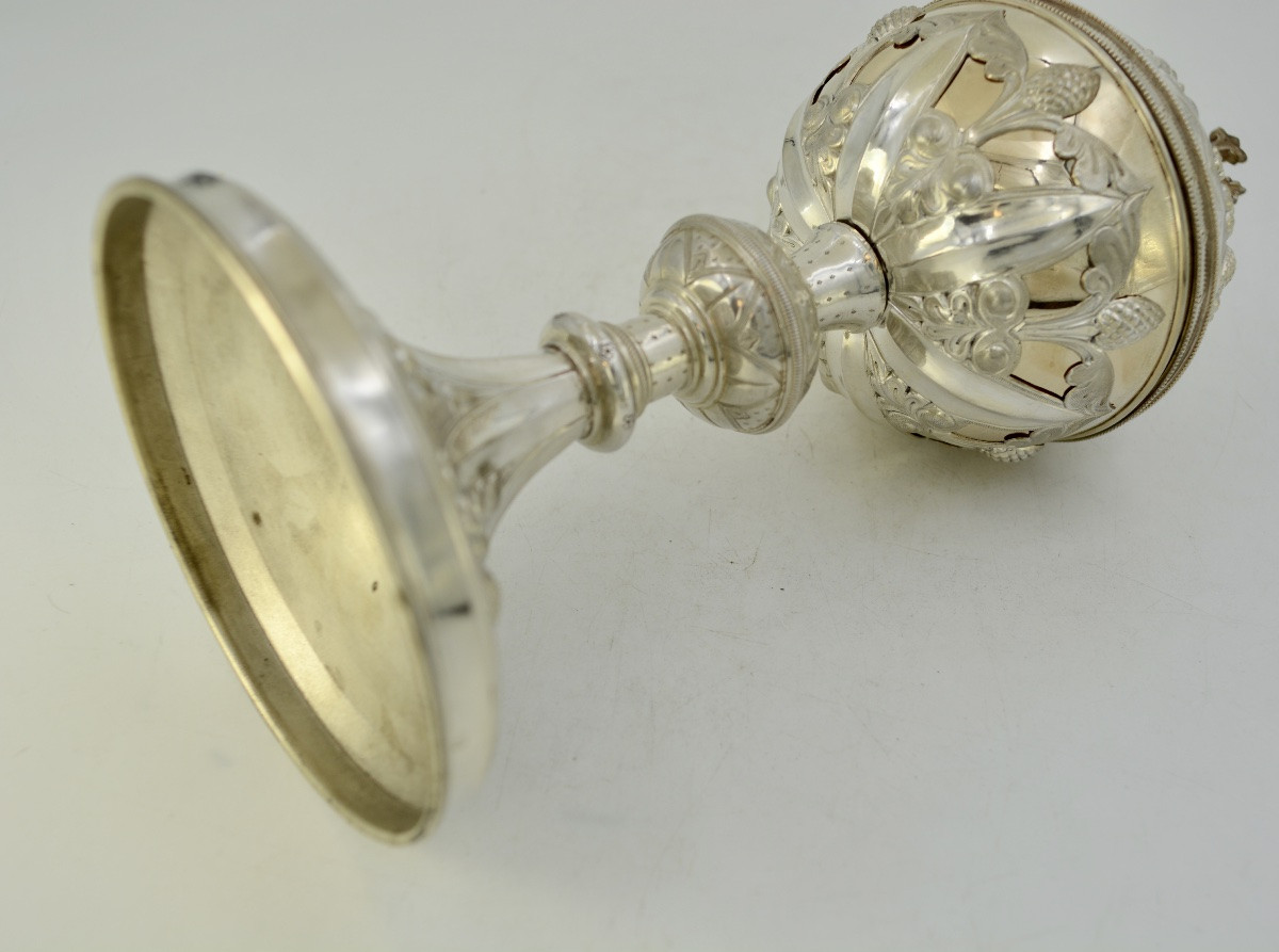 Ciboire en argent,  France  fin du XIXeme siècle -photo-3