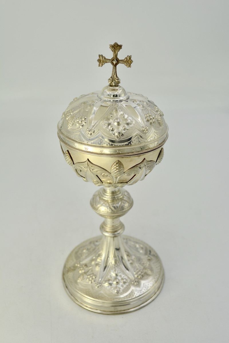 Ciboire en argent,  France  fin du XIXeme siècle -photo-4