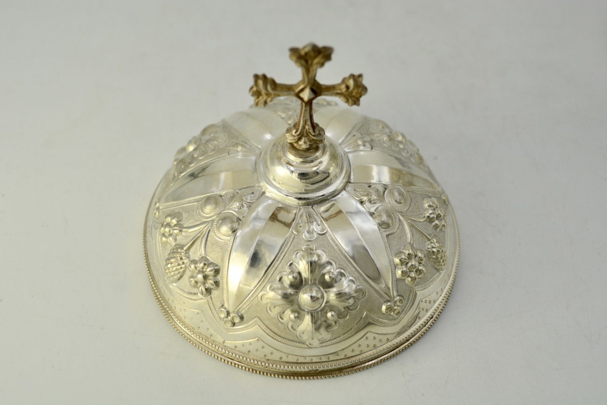 Ciboire en argent,  France  fin du XIXeme siècle -photo-5