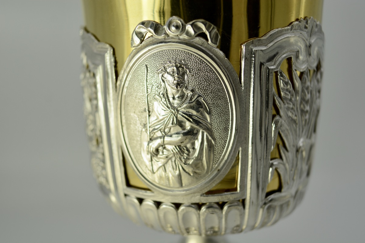 Silver Chalice, France, Early 19th Century -photo-5