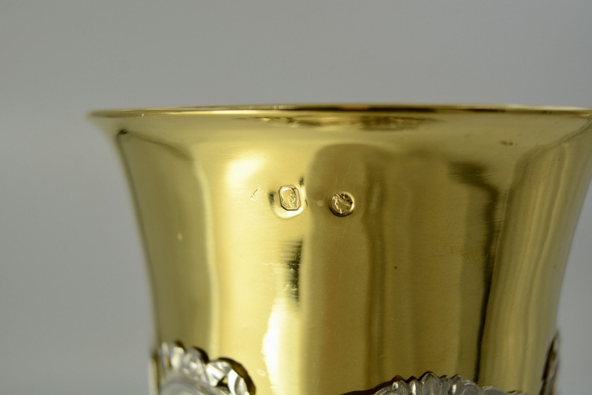 Silver Chalice, France, Early 19th Century -photo-8