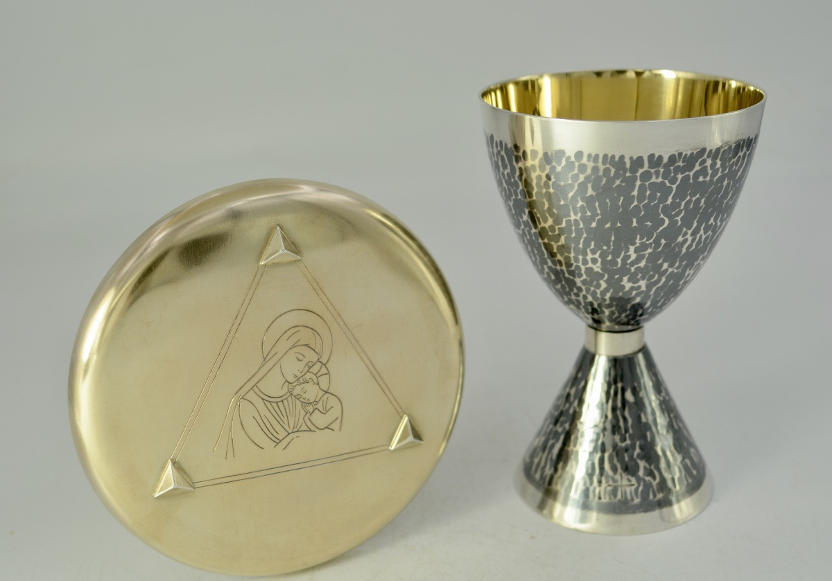 Silver Travel Chalice, France Circa 1950-photo-2