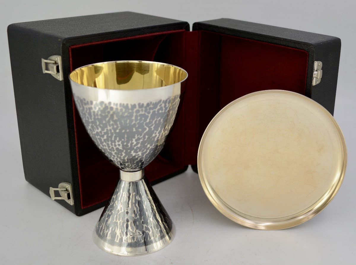 Silver Travel Chalice, France Circa 1950-photo-4