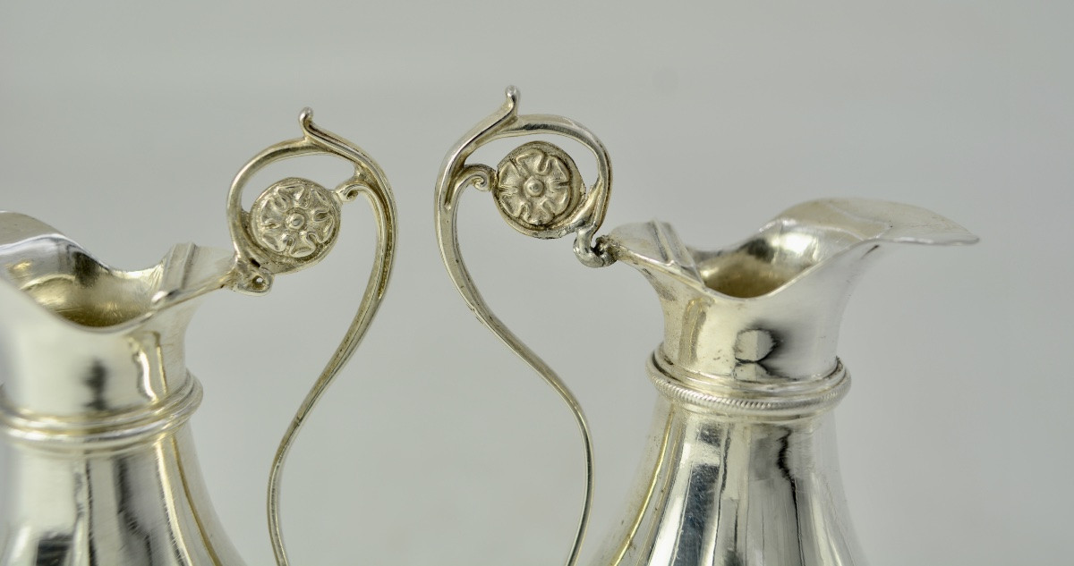 Pair Of Silver Cruets, France Circa 1819-1838 -photo-5