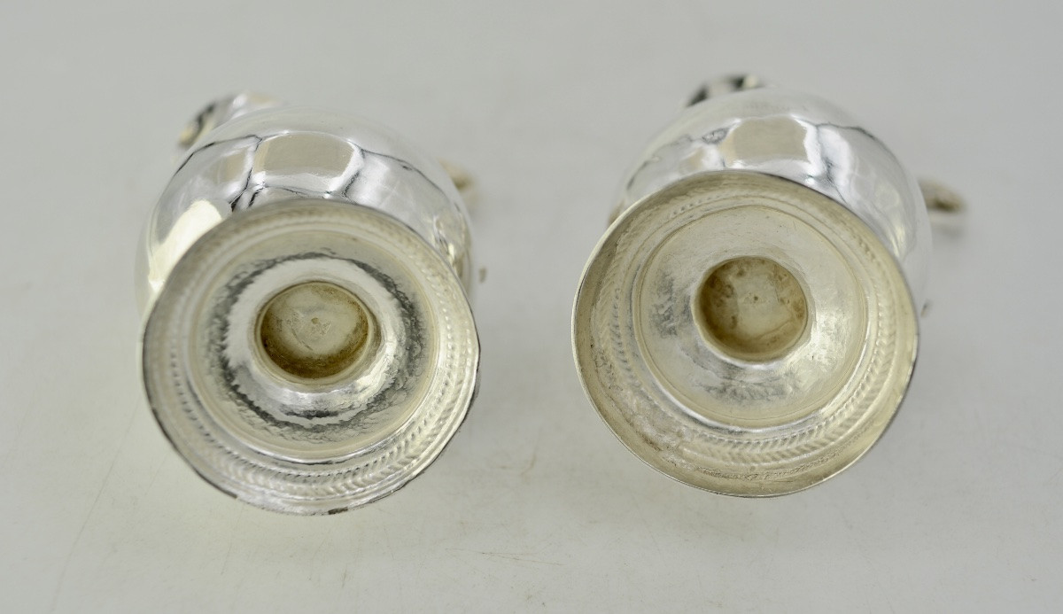 Pair Of Silver Cruets, France Circa 1819-1838 -photo-8