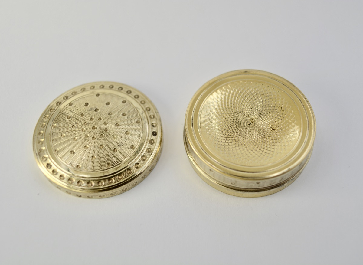 Pilulier / boite en argent doré, France fin du XIX eme siecle -photo-2