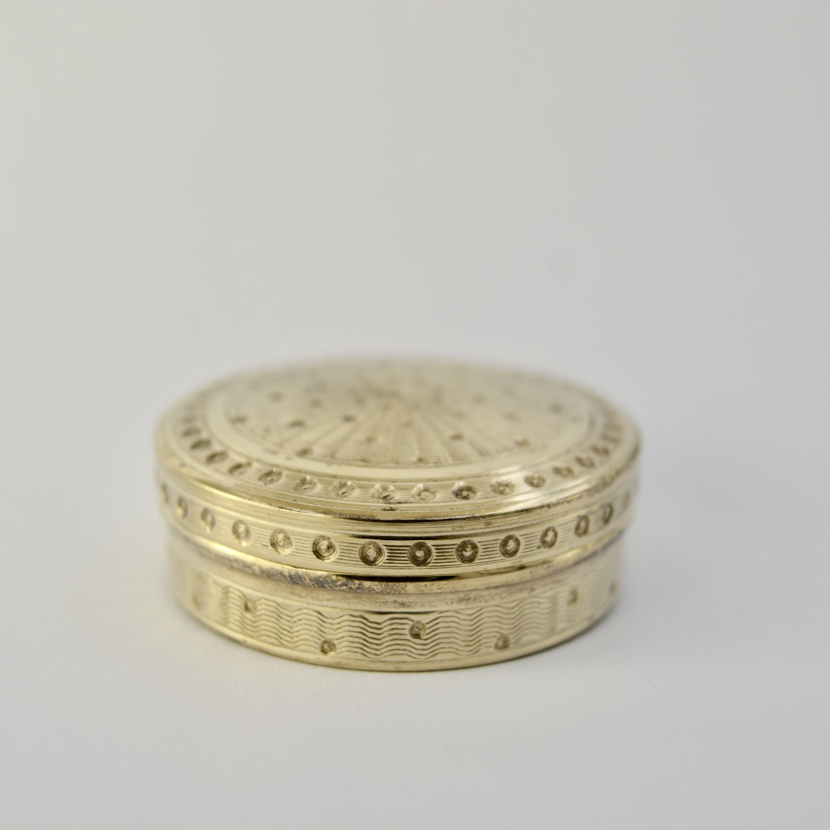 Pilulier / boite en argent doré, France fin du XIX eme siecle -photo-6