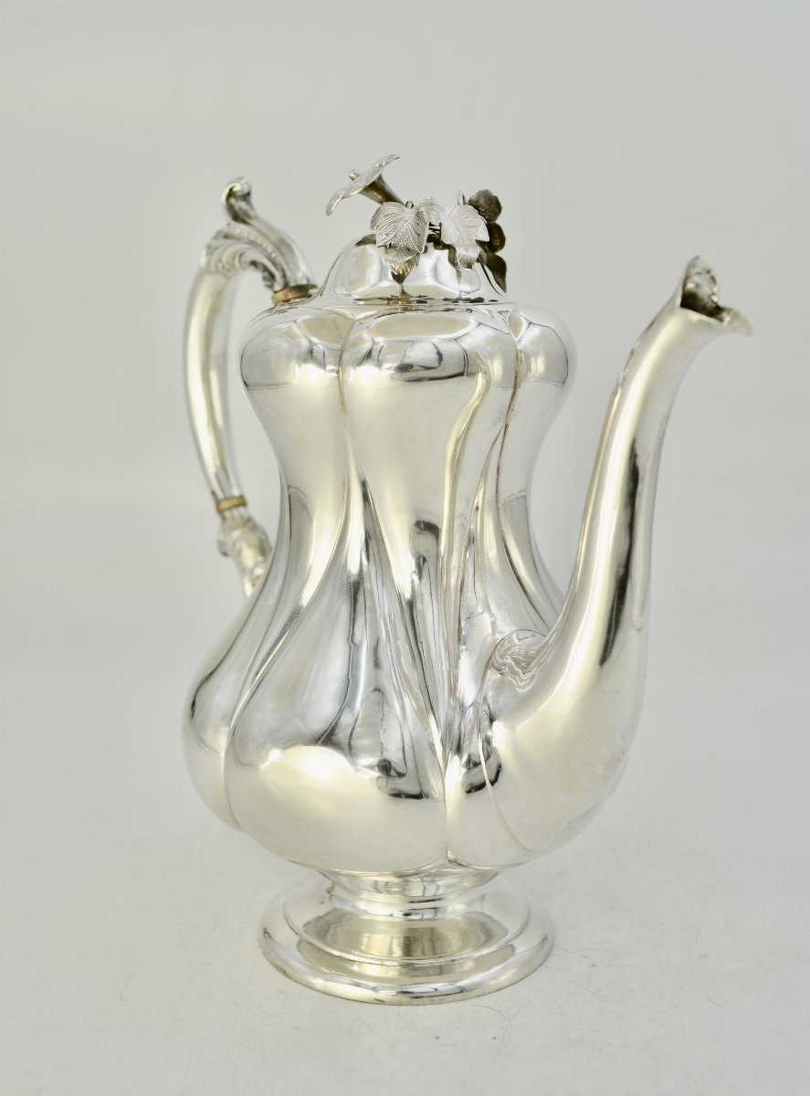 Silver Teapot, Netherlands, Circa 1850-photo-1