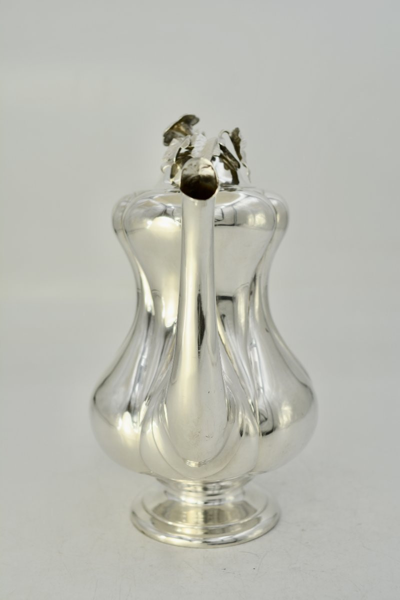 Silver Teapot, Netherlands, Circa 1850-photo-2