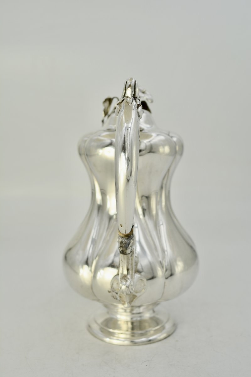 Silver Teapot, Netherlands, Circa 1850-photo-4