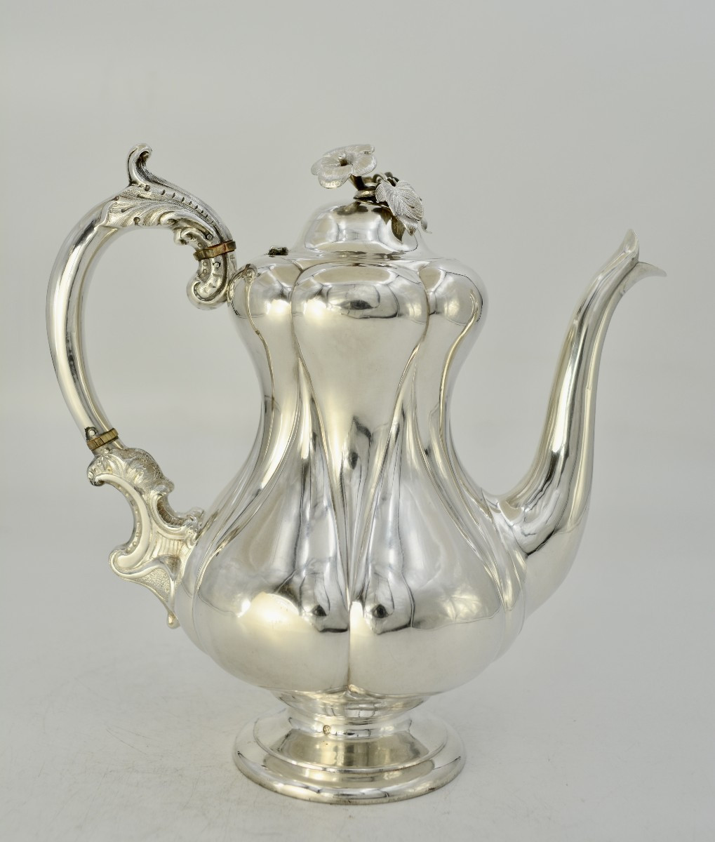 Silver Teapot, Netherlands, Circa 1850