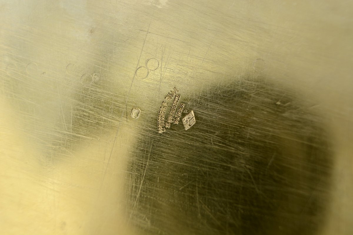 Burettes d'eglise et leur plateau, argent et verre, France par Poussielgue Rousand orfevre -photo-7