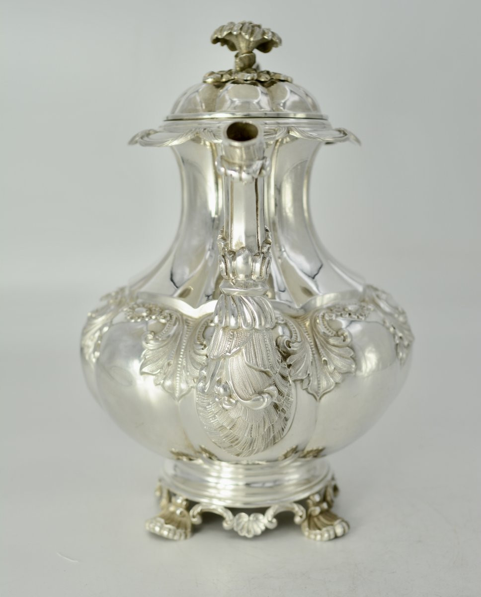 Silver Teapot, France, Circa 1850-photo-1