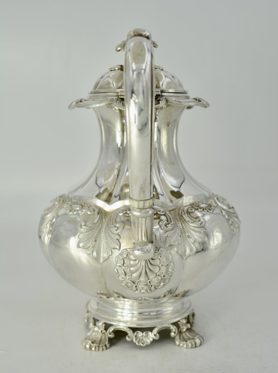Silver Teapot, France, Circa 1850-photo-2