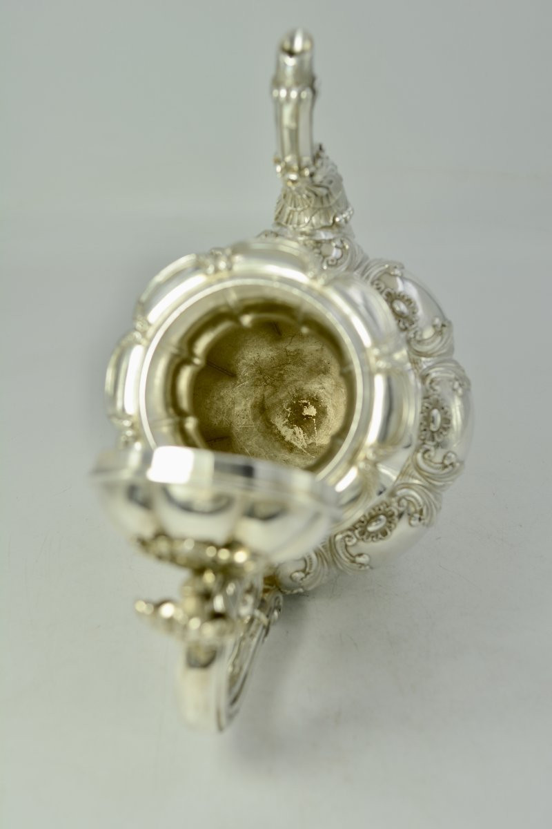 Silver Teapot, France, Circa 1850-photo-3