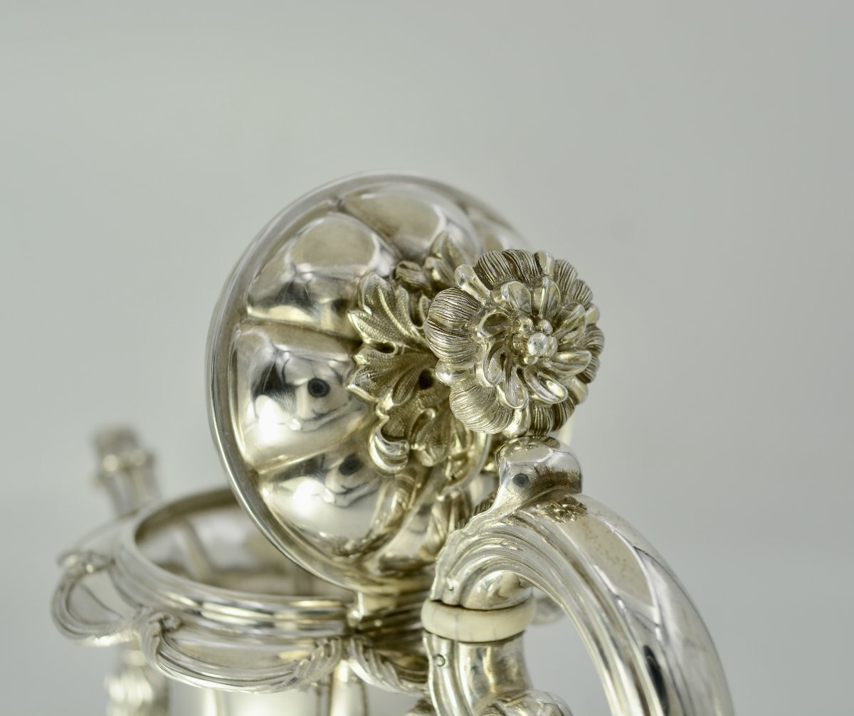 Silver Teapot, France, Circa 1850-photo-6